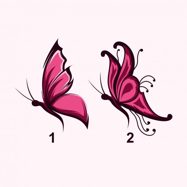 farfalla rosa